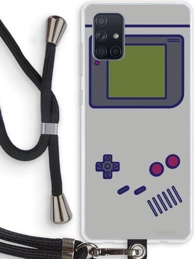 Case Company® - Hoesje met koord geschikt voor Samsung Galaxy A71 hoesje met Koord - Game On - Telefoonhoesje met Zwart Koord - Bescherming aan alle Kanten en Over de Schermrand
