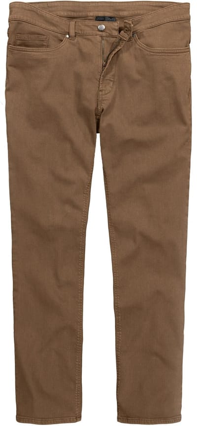 Men Plus - Heren - Colorjeans denim Buik-Fit Regular Fit 5-pocket - Mos - Maat 70