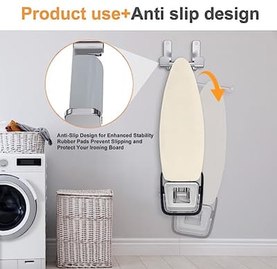 Moderne Wand Bevestigde Strijkplank Hanger - Ruimtebesparende Oplossing voor Strijkaccessoires
