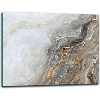 TMK ArtDeko - Snijplank - Glas - 52x40 cm - Marmer Look