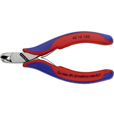 Knipex 62 12 120 Elektronica en fijnmechanica Schuine snijtang Zonder facet 120 mm
