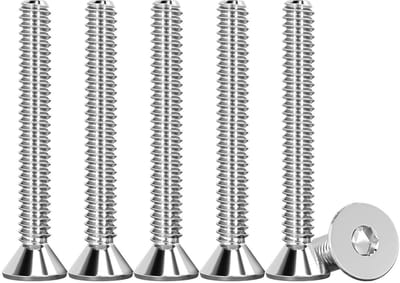 50 Stuks M3 X 30 mm Verzinkte Schroeven RVS V2A A2 DIN 7991 / ISO 10642 - Draadschroeven voor Metaal en Hout