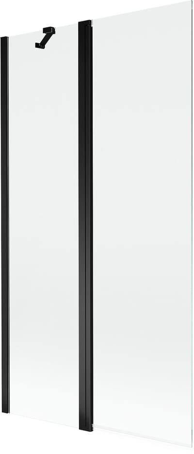 Mexen Mist douchewand 2-delig 100 x 150 , transparant, zwart - 8A9-100-011-70-00