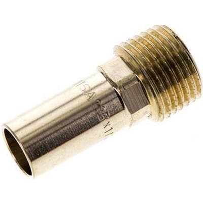 Perskoppeling - 15mm Buiseinde & R 1/2'' Buiseinde - Koperlegering