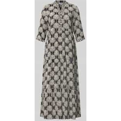 Relaxed fit midi-jurk van pure viscose