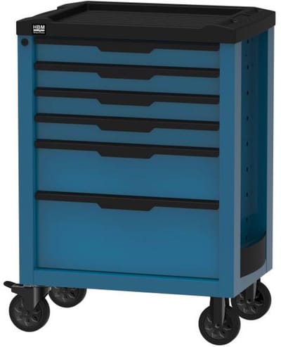 HBM 6 Laden Gereedschapswagen Blauw (Maximale belasting 170 kg)