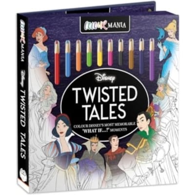 Disney: Twisted Tales Colourmania - Colouring Book And Pencil Set - Robin Benway