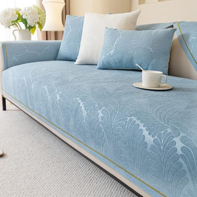 Dutch Velvet Effen Kleur Bankkussen Antislip Wasbaar Bank Meubilair Jacquard Bankhoes Vier Seizoenen Eenvoud Bankhoes 70x70cm 1pcs