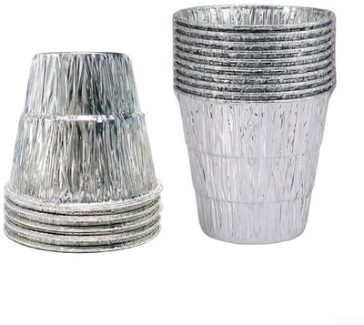 Dailygoods- Emmer Liner 25 Stuks - Vet Emmer Liner - BBQ Druppel Emmer Liner - Compatibel met Traeger en Green Mountain Grills - Afmetingen 12,4/10,5/9 cm - Grill Liner