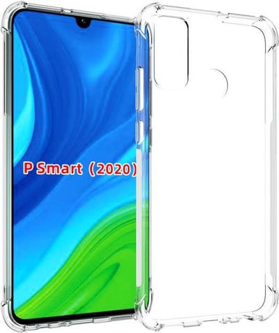 Hoesje Geschikt voor: Huawei P Smart S 2020 - Anti Shock Silicone Bumper - Transparant