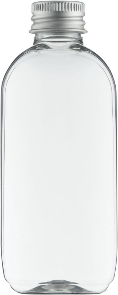 Lege plastic fles 75 ml PET transparant - met aluminium dop - set van 10 stuks - navulbaar - leeg