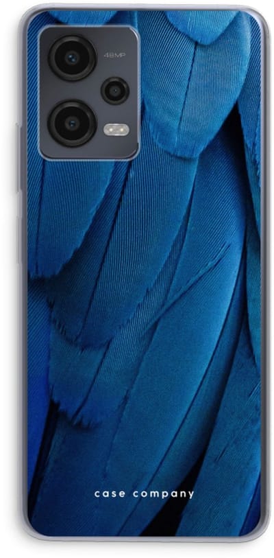 Case Company® - Hoesje geschikt voor Xiaomi Redmi Note 12 hoesje - Pauw - Soft Cover Telefoonhoesje - Bescherming aan alle Kanten en Schermrand