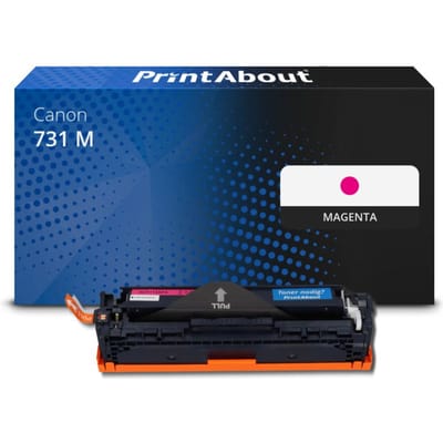 PrintAbout huismerk Toner 731 M Magenta Geschikt voor Canon