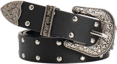 Rock Punk Y2K Riem voor Dames en Heren | Goth Leren Riem | Gothic Kledingaccessoires en Modeaccessoires