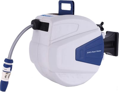 Sirocco - Rollup Wandslangenbox - incl. 20m + 2m -Ø 11,5 mm - wandbeugel - bevestigingsmateriaal - Siro koppelingen - Spuit -