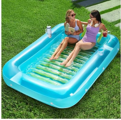 BIXc®- Opblaasbaar bed, zonnebed, ligbed, loungebed camping, opblaasbaar ligbed, voor volwassenen