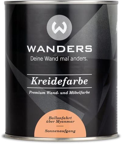 Wanders24 Shabby Chic krijtverf – 750 ml – Zonsopgang lichtoranje mat