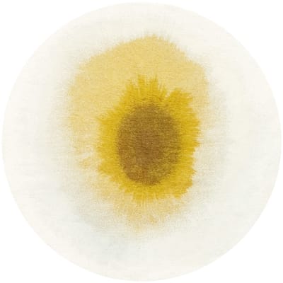 Wasbaar Binnen & Buiten Vloerkleed - 240 x 240 cm - Louis De Poortere Drop Gold Moss - Laagpolig Tapijt - Gerecycled PET - Made in Belgium - Circulair
