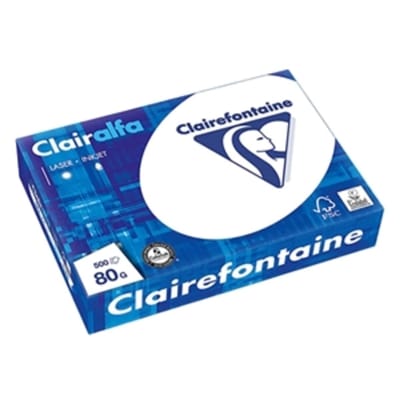 Clairefontaine Trophée Clairalfa papier | A4 80gr | 500 vel | Wit print- en kopieerpapier | Geschikt voor laser & inkjet printers