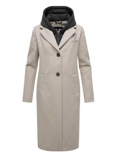 Navahoo Kekstraum dames overgangsmantel met uitneembare hoodie-inzet