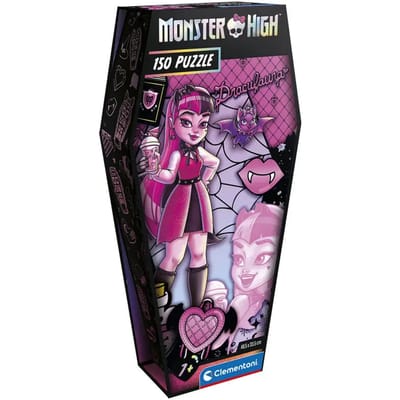 Clementoni - Puzzel - 150 Stukjes - Monster High Coffin Pack Draculaura - Puzzel Voor Kinderen
