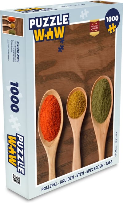 Puzzel Pollepel - Kruiden - Eten - Specerijen - Tafel - Legpuzzel - Puzzel 1000 stukjes volwassenen