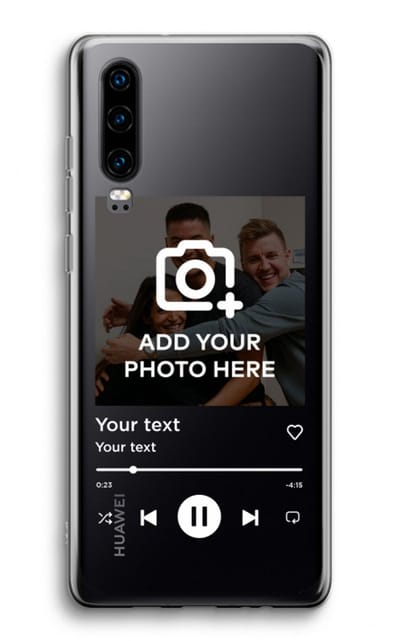 Gepersonaliseerd - Case Company® - Hoesje geschikt voor Huawei P30 hoesje - Music Player - Soft Cover Telefoonhoesje - Bescherming aan alle Kanten en Schermrand