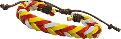 Fjesta© Oeteldonk leren armband - Gevlochten