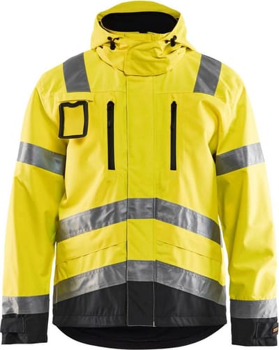 Blåkläder 4837-1977 Jack Ongevoerd High Vis Geel/Zwart maat 4XL