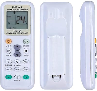 GELLDG K-1028E Universele afstandsbediening voor airconditioners – Digitale 1000-in-1 vervangende afstandsbediening met lcd-scherm – Geschikt voor LG, Samsung, Daikin, Gree, Midea, Toshiba, Haier en vele andere merken.