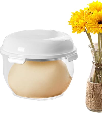 Deeg Bak Box - Rijzen Container - Brood Bakken - Non-stick Oppervlak - 3 Liter Inhoud - Grijs