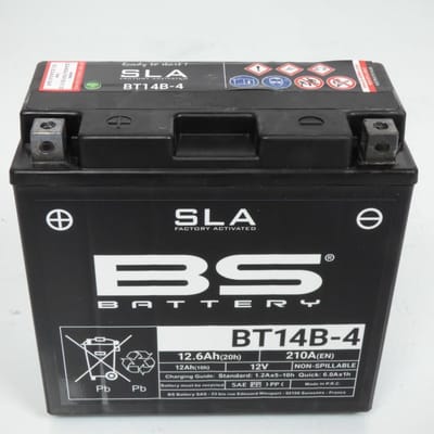 SLA BS-accu voor Yamaha 1300 FJR 2004 tot 2009 YT14B-4 / 12 V 12,6 Ah nieuw