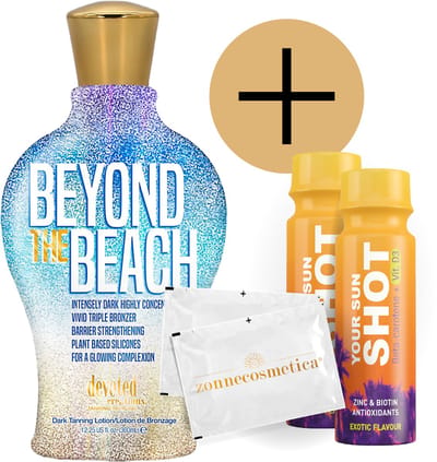 Devoted Creations - Beyond the Beach + 2 Your Sun Shots + 2 Verfrissingsdoekjes