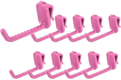 10 haken voor wandgaas, 3 inch kunststof wandpaneel, haken voor garage, winkel, magazijn, hanghuis, rozerood