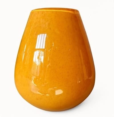 Vaas Riana | Small | Yellow - Geel | Mondgeblazen glas | Ø18 x H20 cm