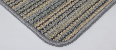 Wollen - Vloerkleed - Loper - Barbara - blauw - licht blauw - beige - 65x170cm