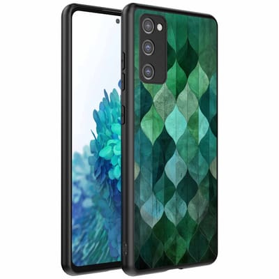 Geschikt voor Samsung Galaxy S20 FE Telefoonhoesje met Groene Bladeren Opdruk - TPU Backcover Case Green Leafs Design - Groen - Smartphonica geschikt voor Samsung Galaxy S20 FE