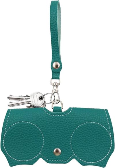 Zonnebril Hoesje - Brillen Etui - Brillen Beschermen - Opvouwbaar en Krasbestendig - 14x7.5cm - Malachiet Groen