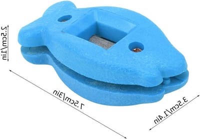 Dailygoods- Kunstschaatsslijper Draagbaar - Verstelbare Breedte - Handschaatsslijper - Opbergtas - Hoogwaardige Kunststof - Duurzaam en Sterk - Schaatsslijper