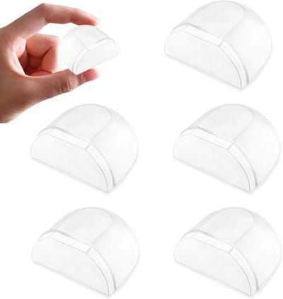Deuraanslag Set - Vloerbeschermers - Deuren Beschermen - Transparant Design - 40x40x20 mm - Onzichtbaar