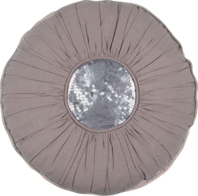 WALRA Mette - Sierkussenhoes - 40 rond - Grijs