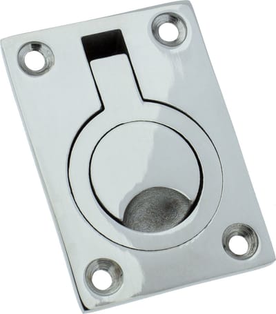 Luikring - Rvs 316 gepolijst - 63x44mm - Rechthoekig