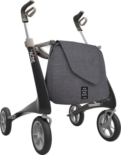 Ultralight Carbon Rollator Zwart - Large