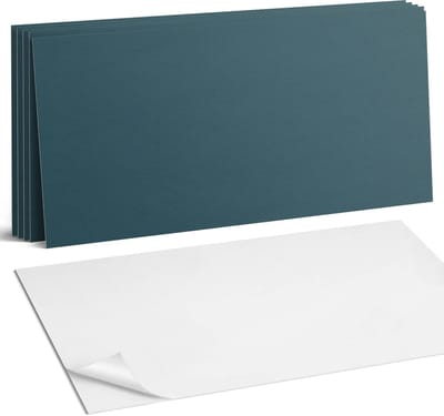 Coloray Plaktegels - Turkoois Wandtegel Zelfklevend - 60 cm x 30 cm - Turkoois Plaktegels - 6 stuks - Rechthoek PVC Tegels - Plaktegels Keuken - Zelfklevende Vloertegels Badkamer - Vinyl Tegels - Zelfklevende Wandtegels