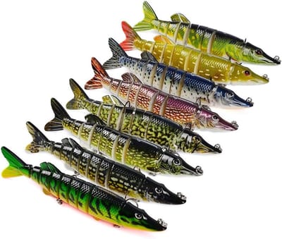 Lifelike Multi-section Zwem Bait voor Vissen, 12.5cm/21g Hardbait Wobbler in 13 Kleuren, Perfect voor Zoet- en Zoutwatervissen