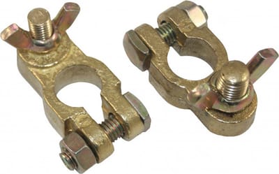 Accuklemset met vleugelmoer M8/M10