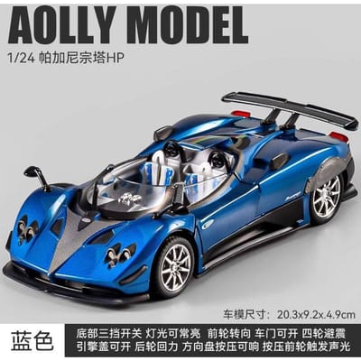1:24 Pagani Zonda Hp Barchetta Gelimiteerde Editie Open Top Hypercar Legering Diecast Modelauto Geluid En Licht Ornamenten Hobby Cadeaus