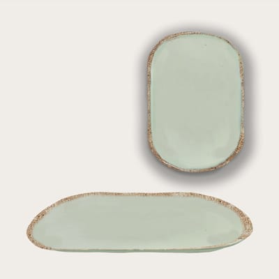 Arca TIERRA Sand - Rechthoekige Melamine Schaal 36x23x3cm – licht in gewicht – makkelijk stapelbaar – voor binnen en buiten