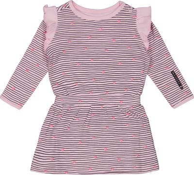 4PRESIDENT Meisjes jurk - Stripe AOP Pink - Maat 50 - Meisjes jurken