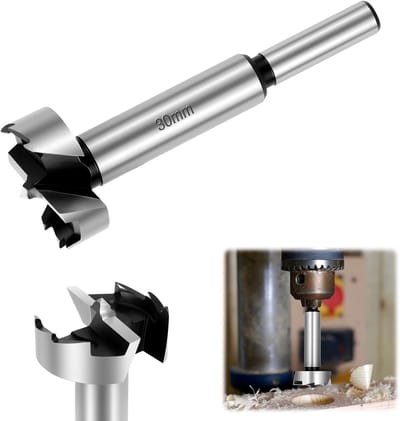 Dailygoody - Forstner Boor - Professionele Houtbewerking - Ronde Schacht - 30mm - Voor Hout - Voor Precisiewerk - Voor Doeleinden